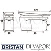 Bristan Claret Basin Mixer without Waste Tap Dimensions